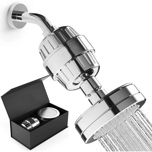 20 Stage Filtered Shower Head Set with Vitamins C E